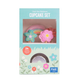 Formas Cupcake + Toppers Arco-iris PME