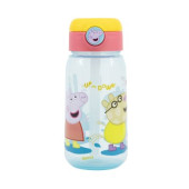 Garrafa Pop Up água transparente Porquinha Peppa