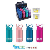 Garrafa térmica cantil com palhinha MUST 500ml