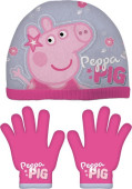 Gorro e Luvas Porquinha Peppa