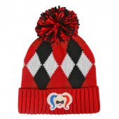 Gorro Premium com pompom Harley Quinn DC