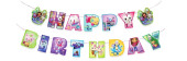 Grinalda Banner Happy Birthday A Casa de Bonecas de Gabby