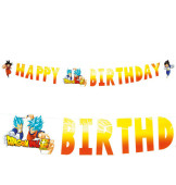 Grinalda Banner Happy Birthday Dragon Ball Z