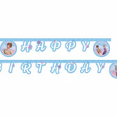 Grinalda Banner Happy Birthday Frozen 2 Wind Spirit
