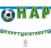 Grinalda Banner Happy Birthday Futebol Fans