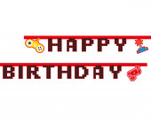 Grinalda Banner Happy Birthday Gaming Party
