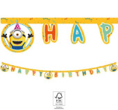 Grinalda Banner Happy Birthday Minions The Rise of Gru