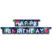Grinalda Banner Happy Birthday PJ Masks Azul