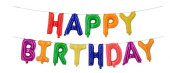 Grinalda de Balões Happy Birthday Multicor