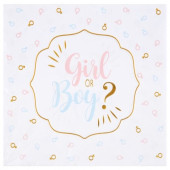 Guardanapos Baby Shower Girl or Boy Revelação