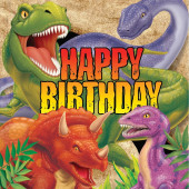 Guardanapos Happy Birthday Dino Blast 16 unid