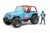 Jeep Corrida todo terreno c/ figura (azul)