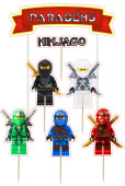 Kit Topo Bolo Lego Ninjago