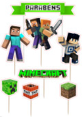 Kit Topo Bolo Minecraft