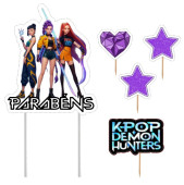 Kit Topo de Bolo Guerreiras do K-Pop