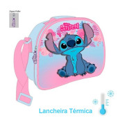 Lancheira Térmica Stitch Rosa 3D