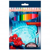 Lápis de 18 cores Ultimate Spiderman Marvel