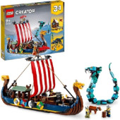 Lego Creator O Barco Viking e a Serpente de Midgard 31132