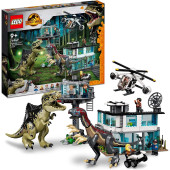 Lego Jurassic World Ataque do Giganotossauro e do Therizinossauro 76949
