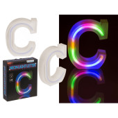 Letra C Neon Luminosa Led