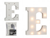 Letra E Luminosa c/ Leds