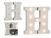 Letra H Luminosa c/ Leds