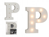 Letra P Luminosa c/ Leds