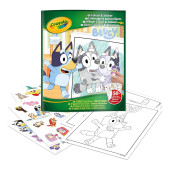 Livro Pintar autocolantes Bluey