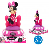 Luz Presença Figura 3D Minnie Disney
