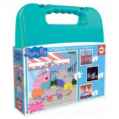 Mala 4 Puzzles Porquinha Peppa