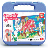 Mala Puzzle 50 peças Dinossauros Colouring Activities