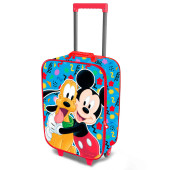 Mala Trolley Viagem 3D Mickey e Pluto Disney 47cm