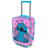 Mala Trolley Viagem 3D Stitch Disney 47cm