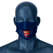 Mascara Comunitária Super Homem DC Comics Azul Escura Infantil