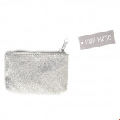 Mini Bolsa c/ Glitter Prateada