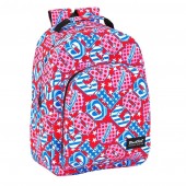 Mochila escolar 2 fechos 42cm adaptável Blackfit8 - Cool