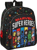 Mochila Escolar 38cm adap trolley Avengers Super Heroes