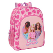 Mochila Escolar 38cm adap trolley Barbie Love