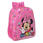 Mochila Escolar 38cm adap trolley Minnie Lucky