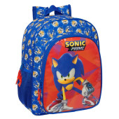 Mochila Escolar 38cm adap trolley Sonic Prime