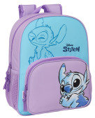 Mochila Escolar 38cm adap trolley Stitch Sweet