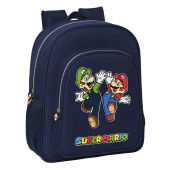 Mochila Escolar 38cm adap trolley Super Mario Bros