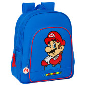 Mochila Escolar 38cm adap trolley Super Mario Play