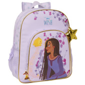 Mochila Escolar 38cm adap trolley Wish Disney