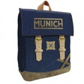 Mochila escolar 38cm com aba Munich