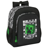 Mochila Escolar 39cm adap trolley Minecraft