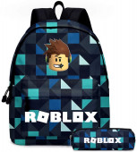 Mochila Escolar 40cm Roblox + Estojo