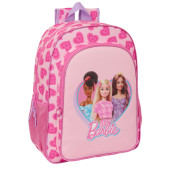 Mochila Escolar 42 cm adap trolley Barbie Love
