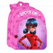 Mochila Escolar 42 cm adap trolley Ladybug Miraculous