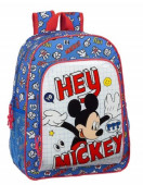 Mochila Escolar 42 cm adap trolley Mickey Things